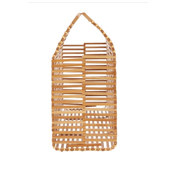 Cult Gaia Top Handle Bamboo Bag NWT Natural - Picture 7 of 8